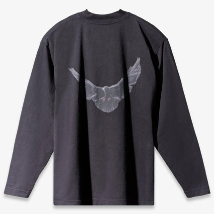 Yeezy x Gap Engineered by Balenciaga L/S Long Sleeve Tee 'Dove' Black (SS22) | SOLE SERIOUSS [2]