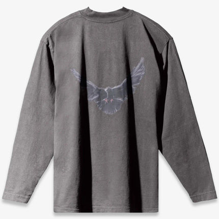 Yeezy x Gap Engineered by Balenciaga L/S Long Sleeve Tee 'Dove' Dark Grey (SS22) | SOLE SERIOUSS [1]