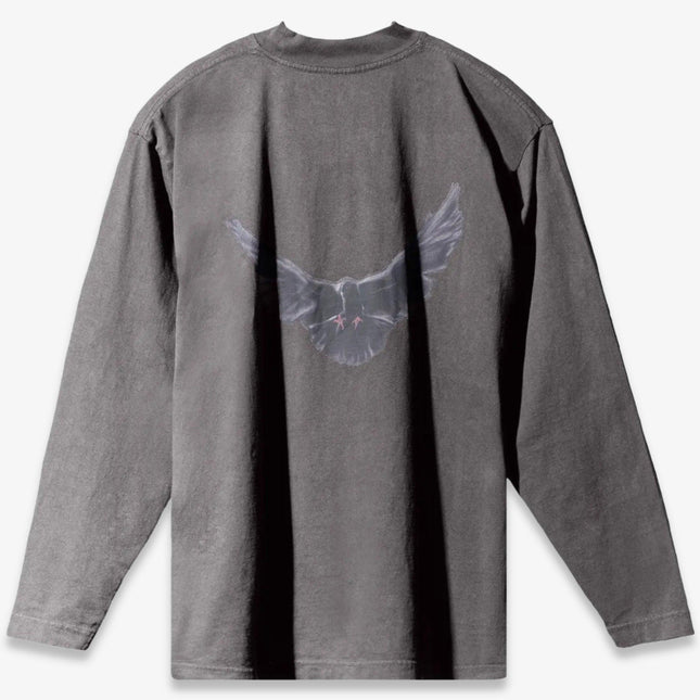 Yeezy x Gap Engineered by Balenciaga L/S Long Sleeve Tee 'Dove' Dark Grey (SS22) | SOLE SERIOUSS [1]