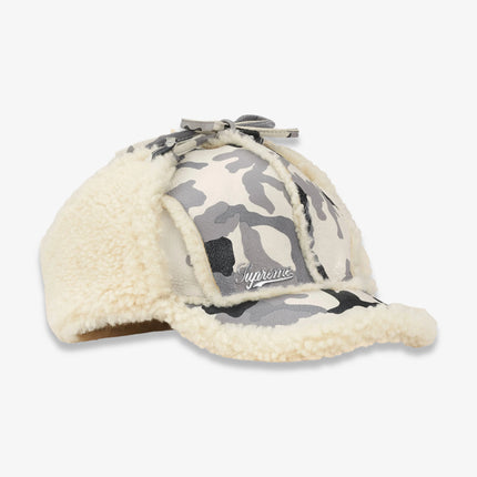 Supreme Shearling Lined Earflap Cap Snow Camo (FW25)