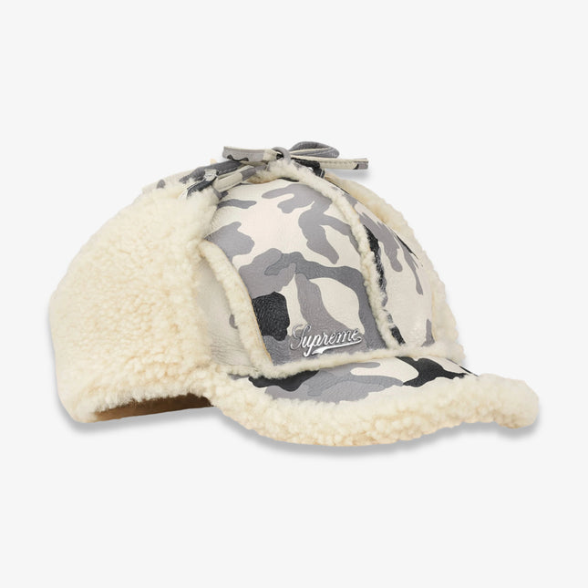 Supreme Shearling Lined Earflap Cap Snow Camo (FW25)