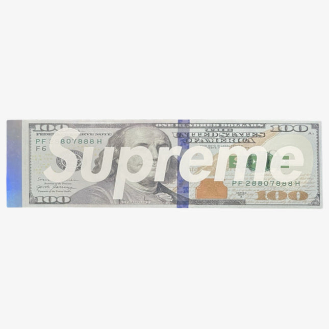 Supreme Sticker '100 Dollar Bill Box Logo' Multicolor (FW25)